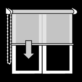 roll curtain: close